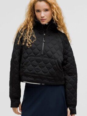 Lululemon Scuba Oversized Quilted Half Zip - Sz M/L